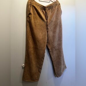 GAP Wide Leg Corduroy Drawstring Pants Tall
